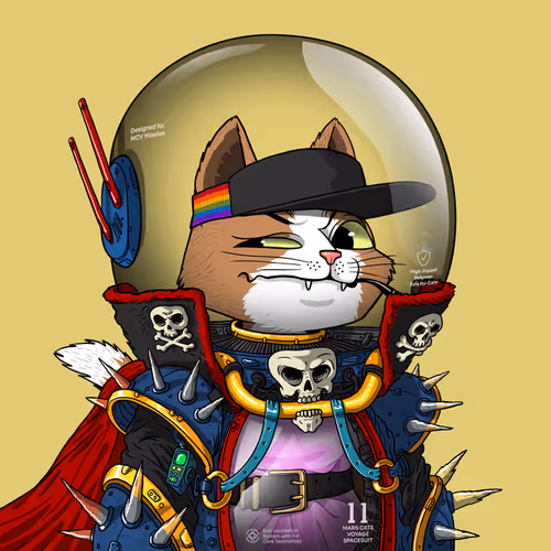 Mars Cat in Spacesuit #1950