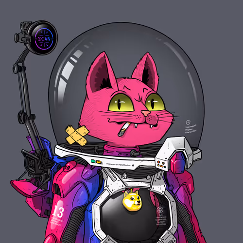 Mars Cat in Spacesuit #1314