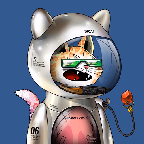 Mars Cat in Spacesuit #1949