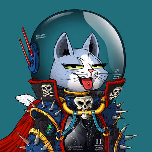 Mars Cat in Spacesuit #1031