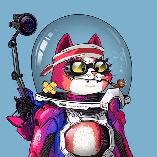 Mars Cat in Spacesuit #435