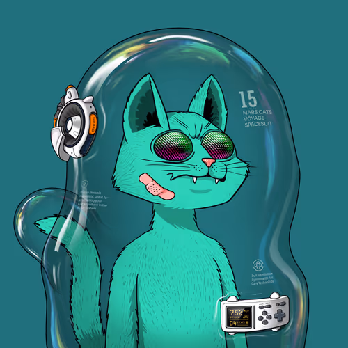 Mars Cat in Spacesuit #1167