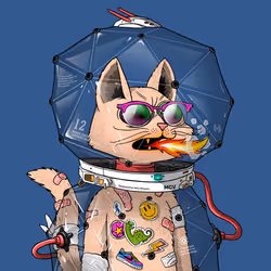 Mars Cat in Spacesuit #693