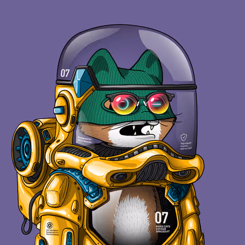 Mars Cat in Spacesuit #631