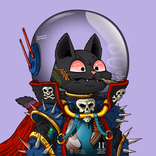 Mars Cat in Spacesuit #1923