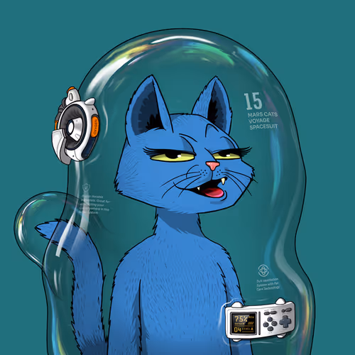 Mars Cat in Spacesuit #1656