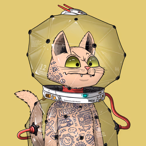 Mars Cat in Spacesuit #576