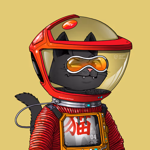 Mars Cat in Spacesuit #1421