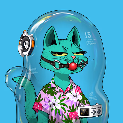 Mars Cat in Spacesuit #291