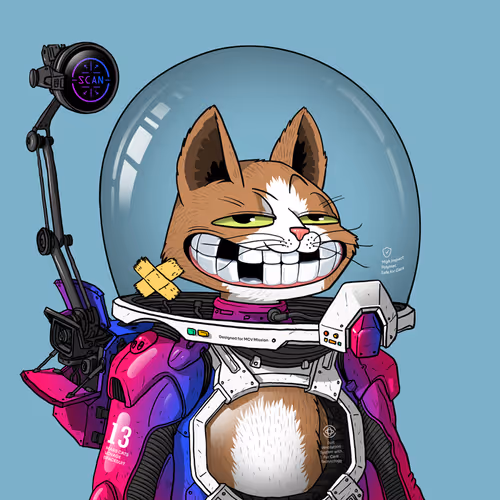 Mars Cat in Spacesuit #379