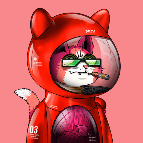 Mars Cat in Spacesuit #542