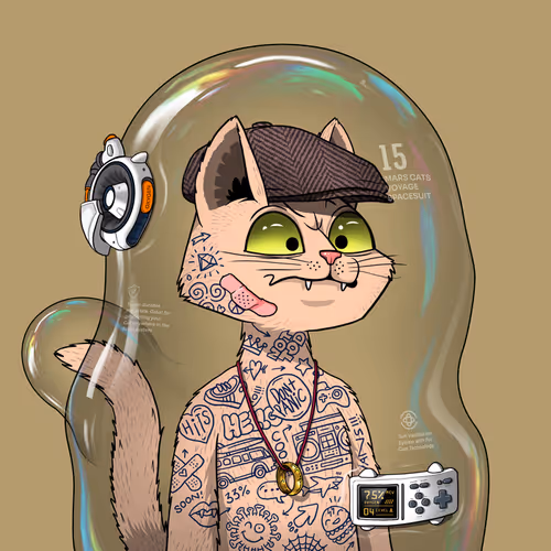 Mars Cat in Spacesuit #374