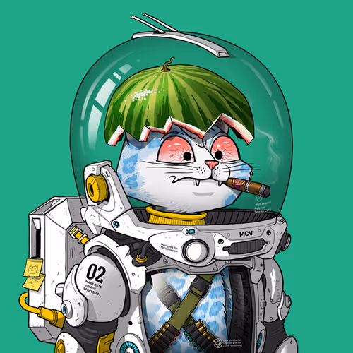 Mars Cat in Spacesuit #911