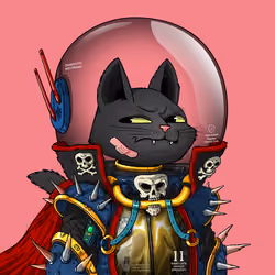 Mars Cat in Spacesuit #91
