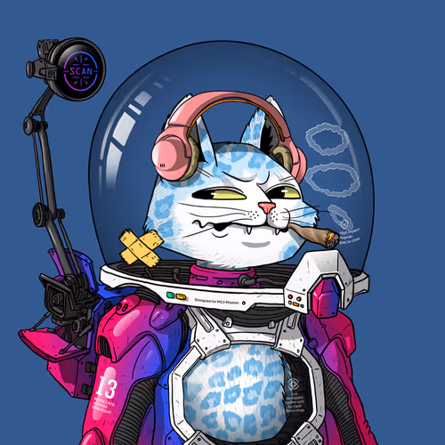 Mars Cat in Spacesuit #1015