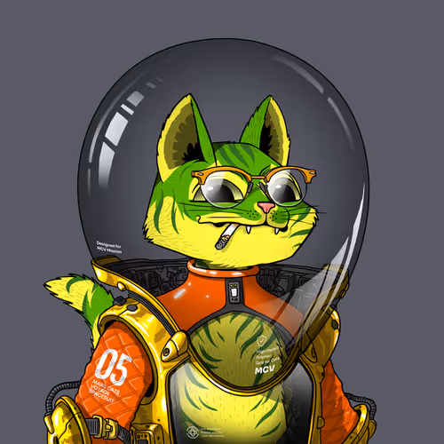 Mars Cat in Spacesuit #252