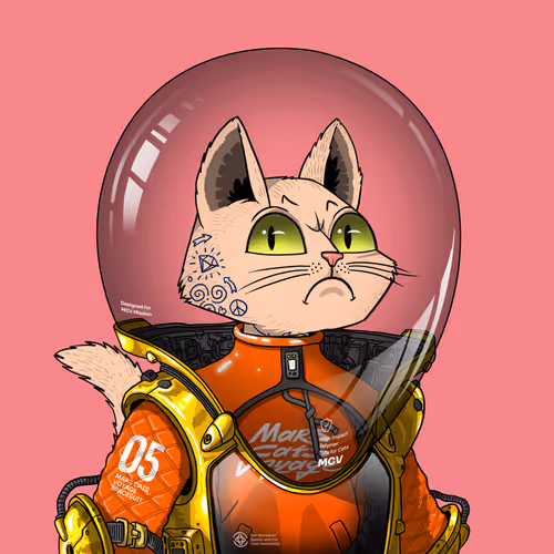 Mars Cat in Spacesuit #805
