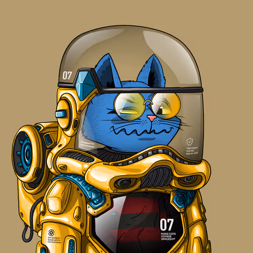 Mars Cat in Spacesuit #1628
