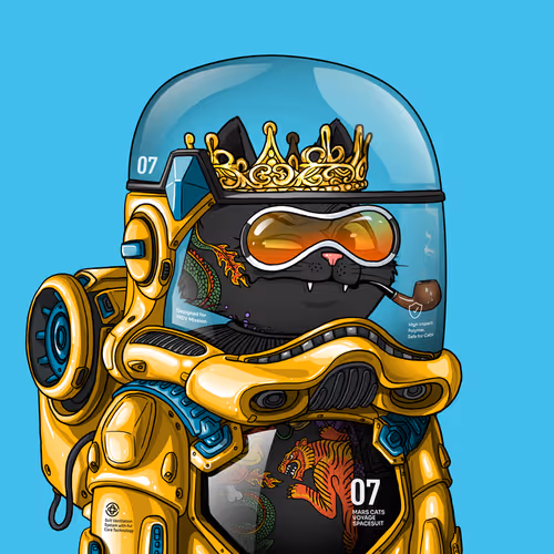 Mars Cat in Spacesuit #564