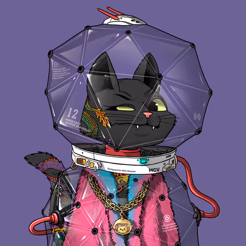 Mars Cat in Spacesuit #1100