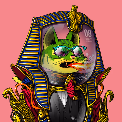 Mars Cat in Spacesuit #98