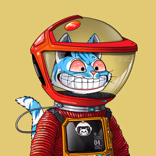 Mars Cat in Spacesuit #1128