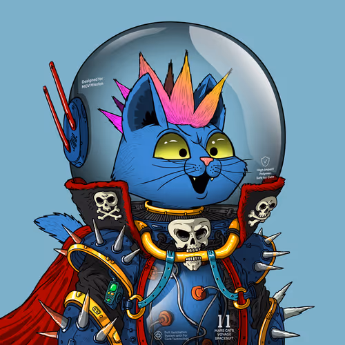 Mars Cat in Spacesuit #478