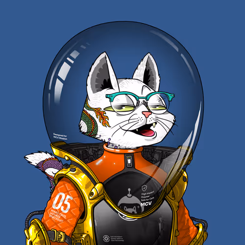 Mars Cat in Spacesuit #1097