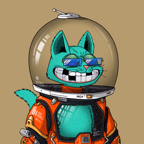 Mars Cat in Spacesuit #1714