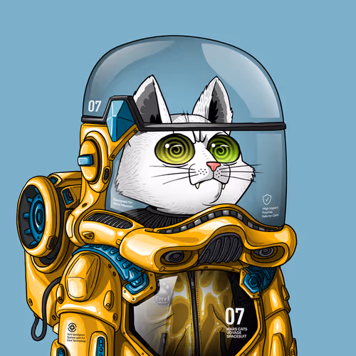 Mars Cat in Spacesuit #1427