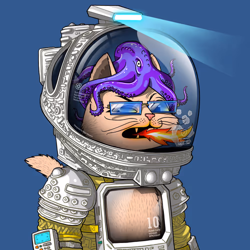 Mars Cat in Spacesuit #1104