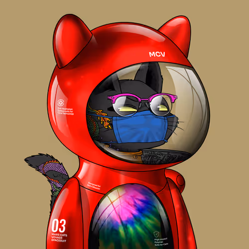 Mars Cat in Spacesuit #1766