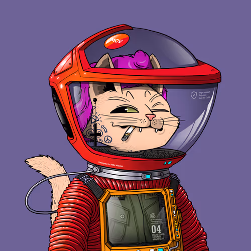 Mars Cat in Spacesuit #1820