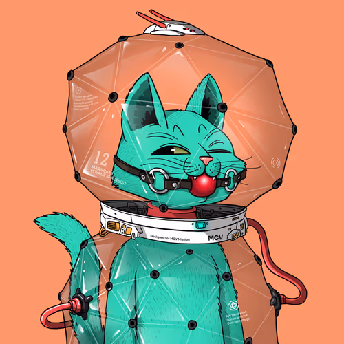 Mars Cat in Spacesuit #297