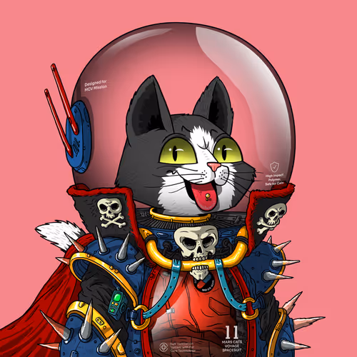 Mars Cat in Spacesuit #196