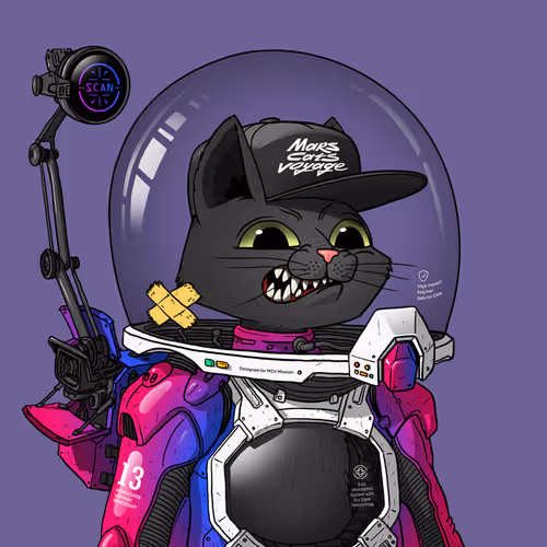 Mars Cat in Spacesuit #1535
