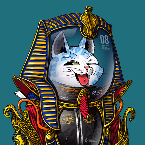 Mars Cat in Spacesuit #1630