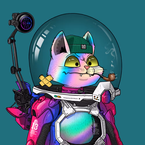 Mars Cat in Spacesuit #1268