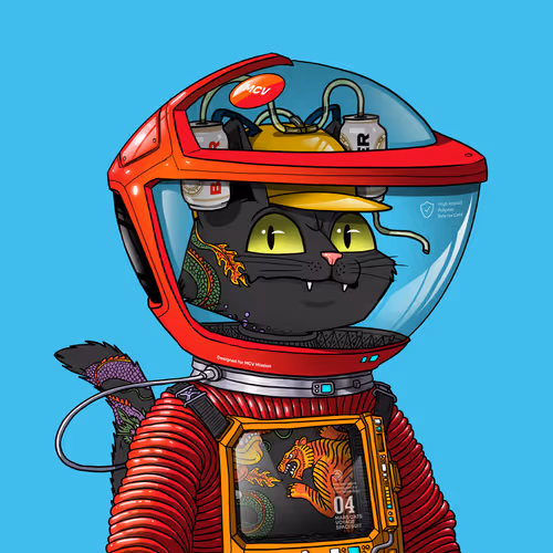 Mars Cat in Spacesuit #829