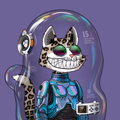 Mars Cat in Spacesuit #1593