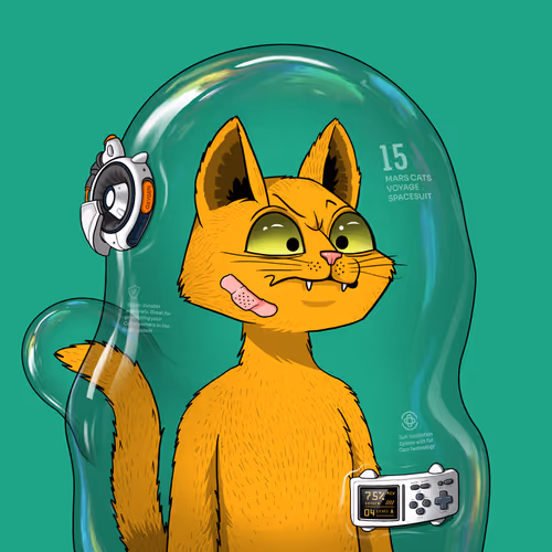 Mars Cat in Spacesuit #329