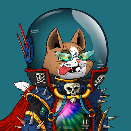 Mars Cat in Spacesuit #1952