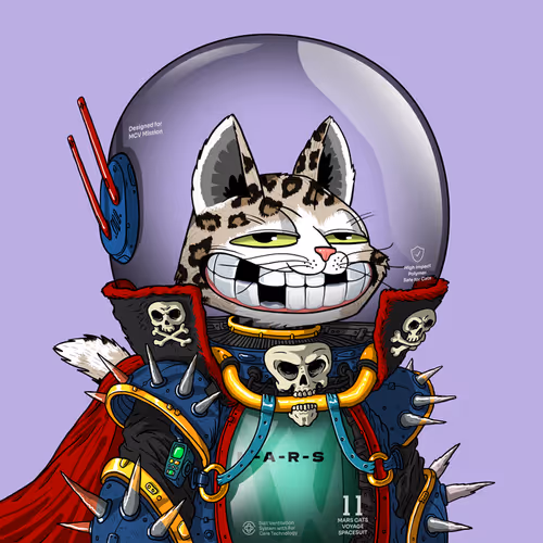 Mars Cat in Spacesuit #483