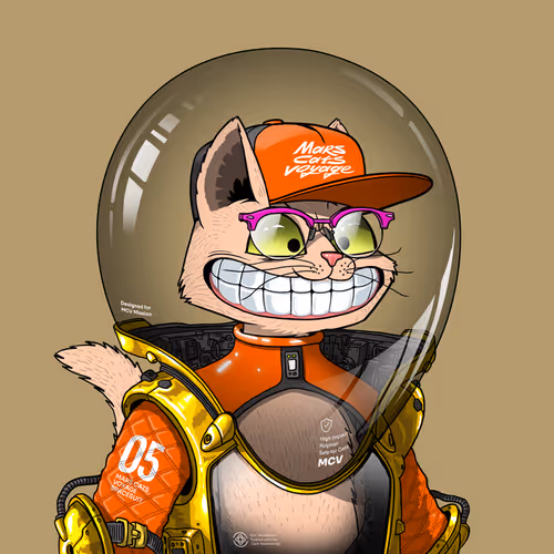 Mars Cat in Spacesuit #1582