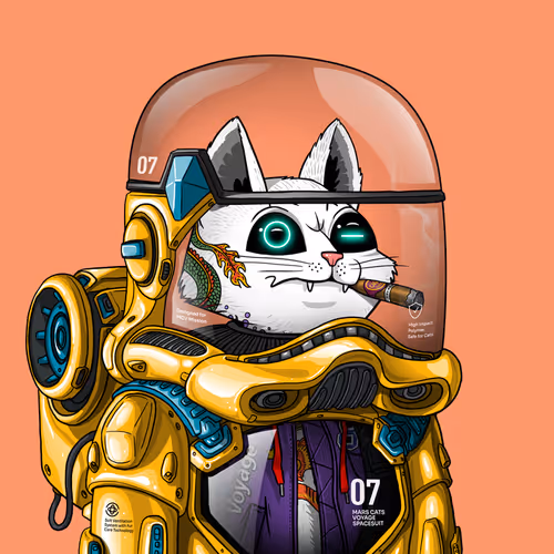 Mars Cat in Spacesuit #407
