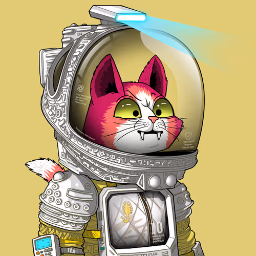 Mars Cat in Spacesuit #1147
