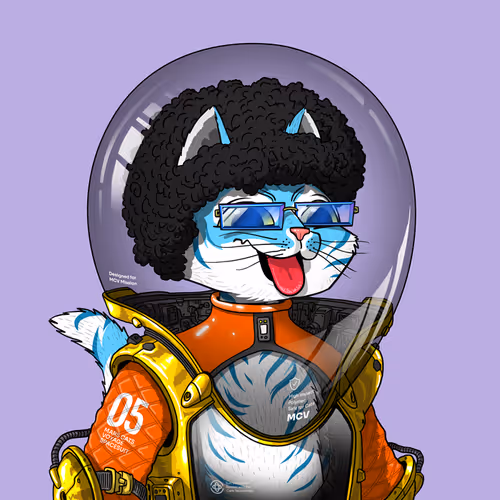 Mars Cat in Spacesuit #508