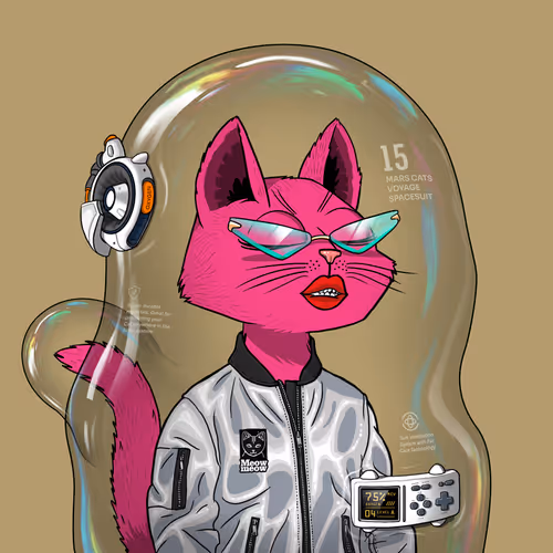 Mars Cat in Spacesuit #376