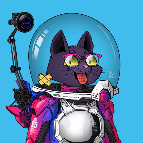 Mars Cat in Spacesuit #625