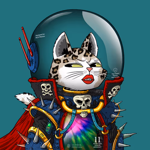 Mars Cat in Spacesuit #876